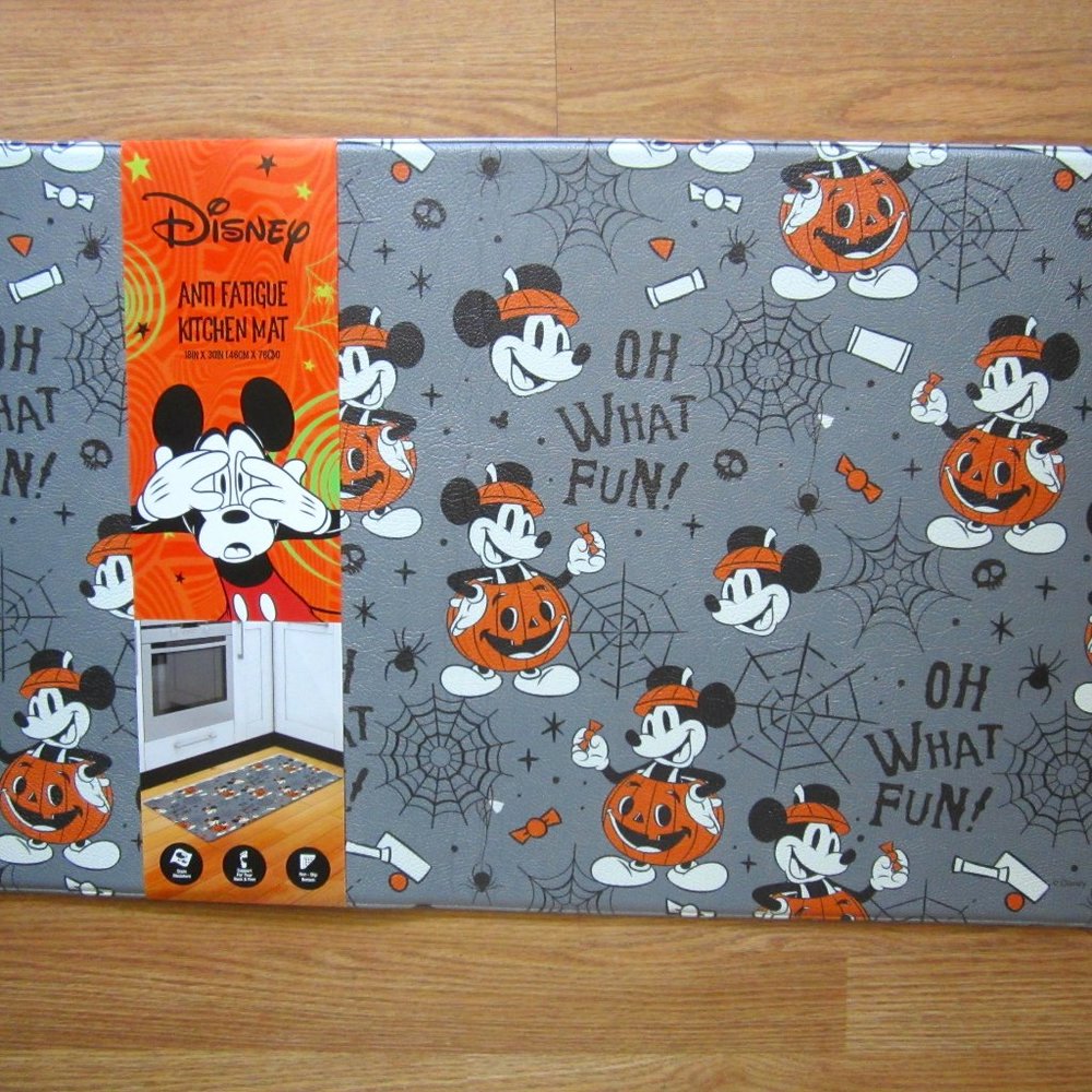 Disney Mickey Halloween Pumpkin Anti Fatigue Kitchen Floor Mat